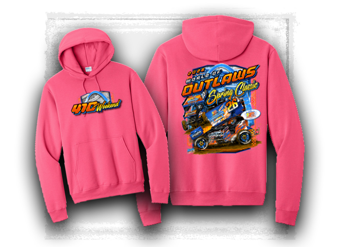 World of Outlaws- Sprint Car Series- 410 Day Weekend Hooded Sweatshirt