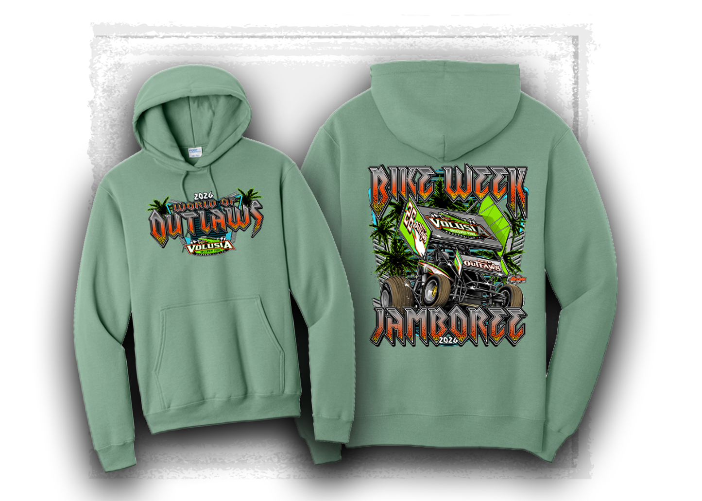 World of Outlaws- Sprint Car Series- 2026 Bike Week Hooded Sweatshirt