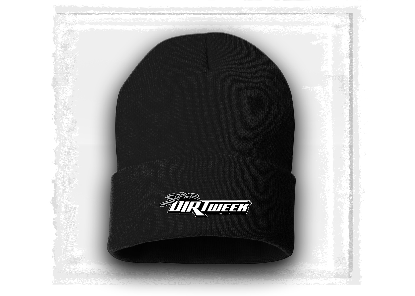 2025 Super DIRTWeek Black Cuff Beanie