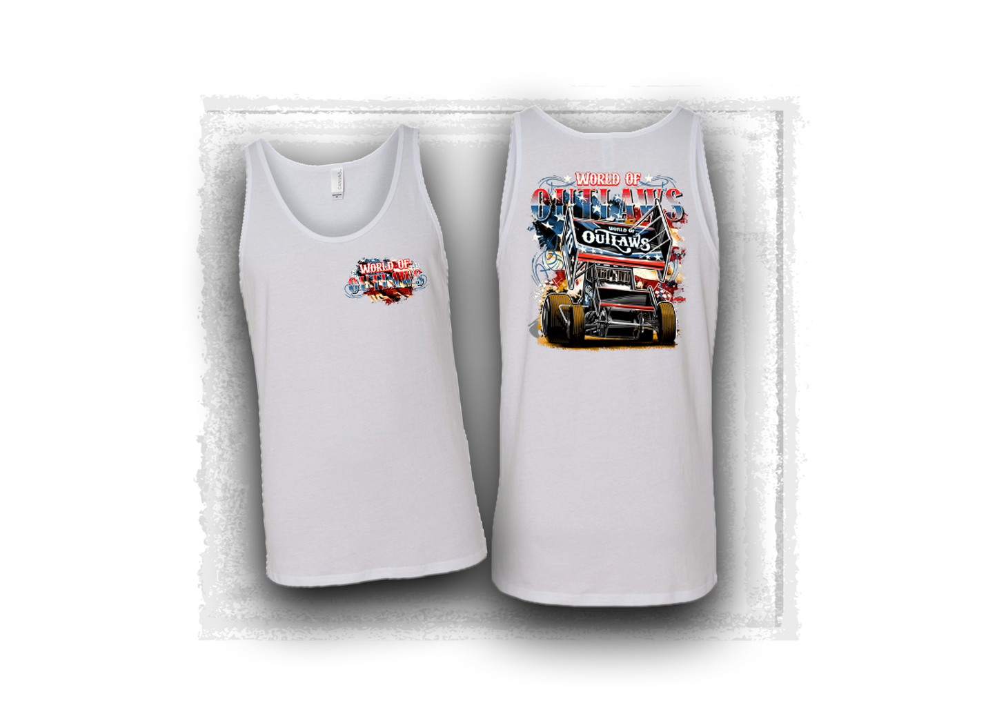 World of Outlaws- Sprint Car Series Faded Glory- Men's Tank Top