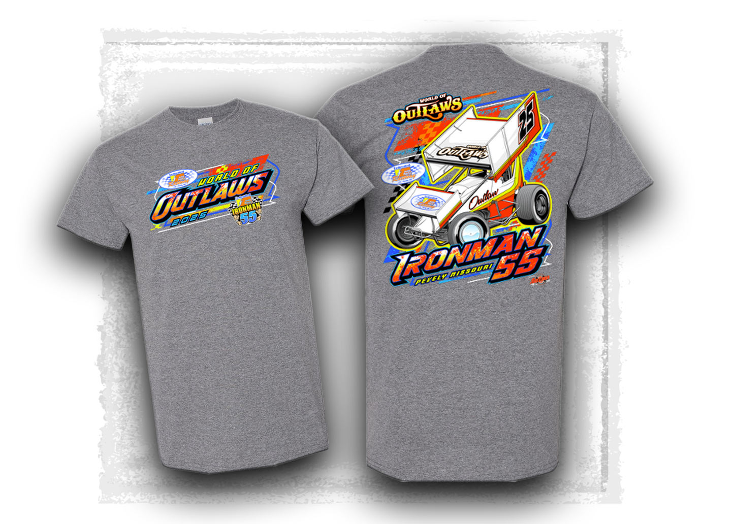 World of Outlaws- Sprint Car Series- Ironman 55 T-shirt