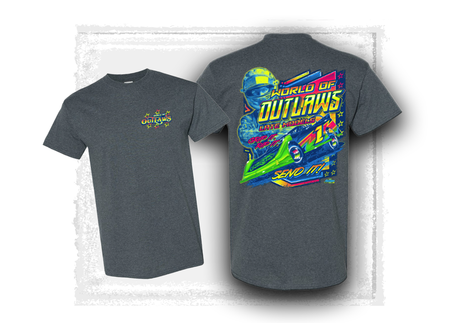 World of Outlaws- Late Model Series- Grip It. Rip It. Send it- T-Shirt