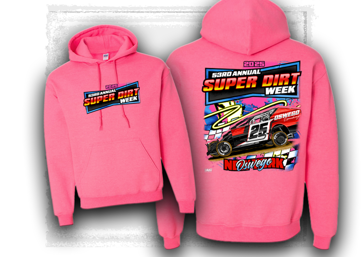 2025 Super DIRTWeek Neon Hooded Sweatshirt