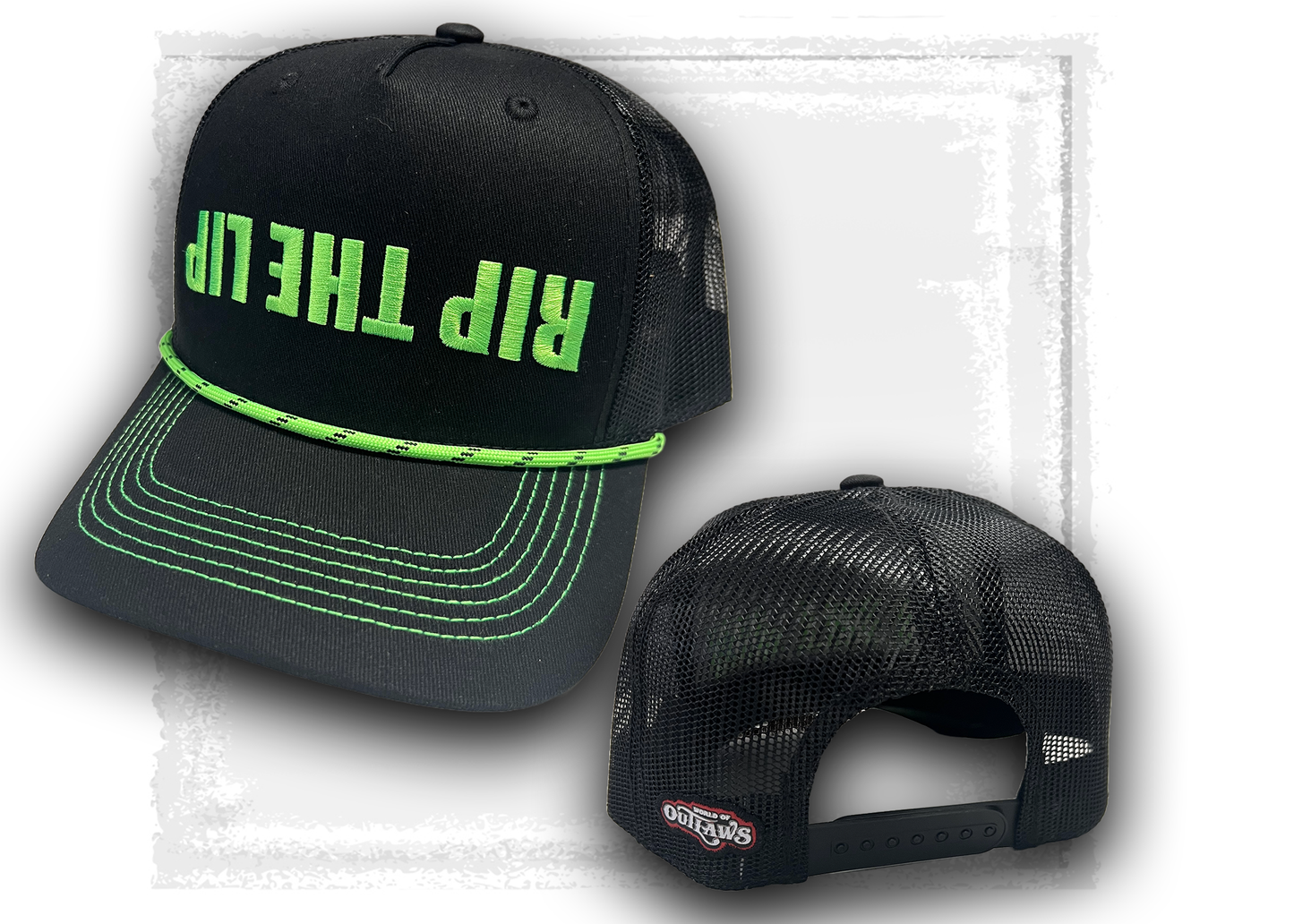World of Outlaws- Upside Down Rip the Lip Hat