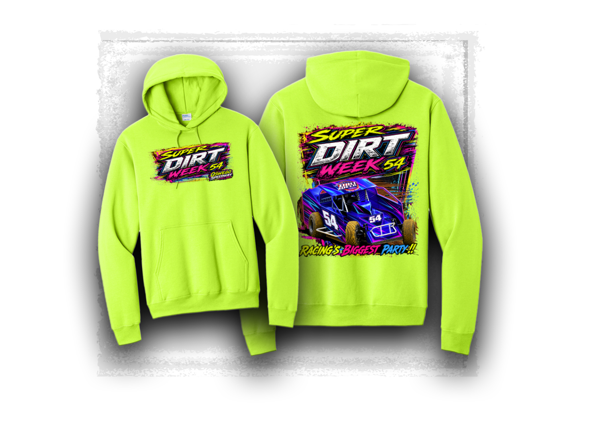 2026 Super DIRTWeek- Neon Style Hooded Sweatshirt