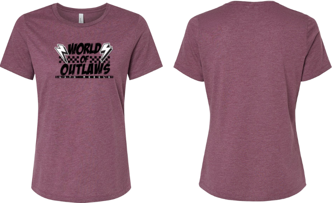 World of Outlaws Late Models - Women's Lightning T-Shirt