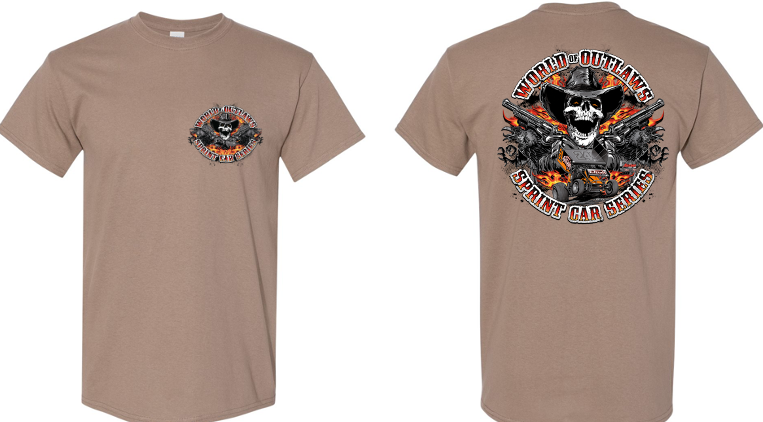 World of Outlaws Sprint Cars - Crow Cowboy T- Shirt - Savannah