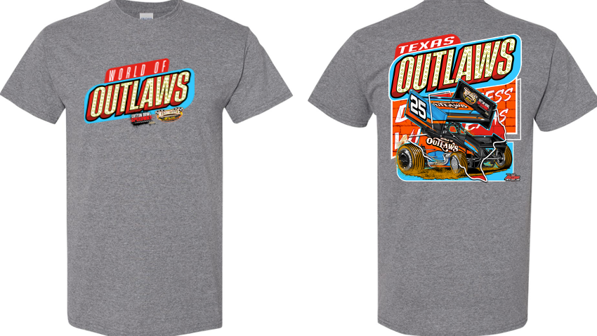 World of Outlaws - Sprint Cars - Texas Outlaws T-Shirt