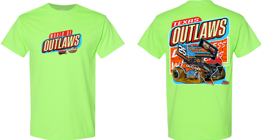 World of Outlaws - Sprint Cars - Texas Outlaws T-Shirt