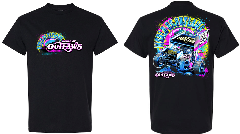 World of Outlaws- Sprint Cars- Wheelie T Black