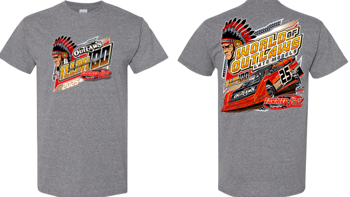 World of Outlaws- Late Model- Illini 100 T-shirt