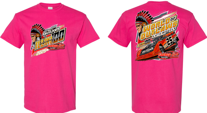 World of Outlaws- Late Model- Illini 100 T-shirt