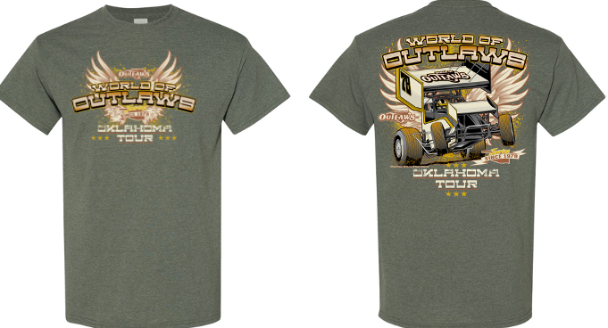 World of Outlaws- Sprint Car Series- Oklahoma Tour T-shirt