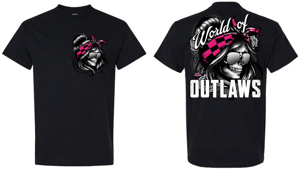 World of Outlaws- Lady Skull T-Shirt
