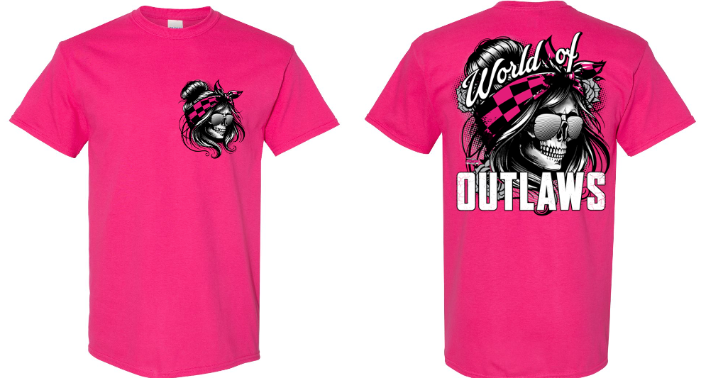 World of Outlaws- Lady Skull T-Shirt