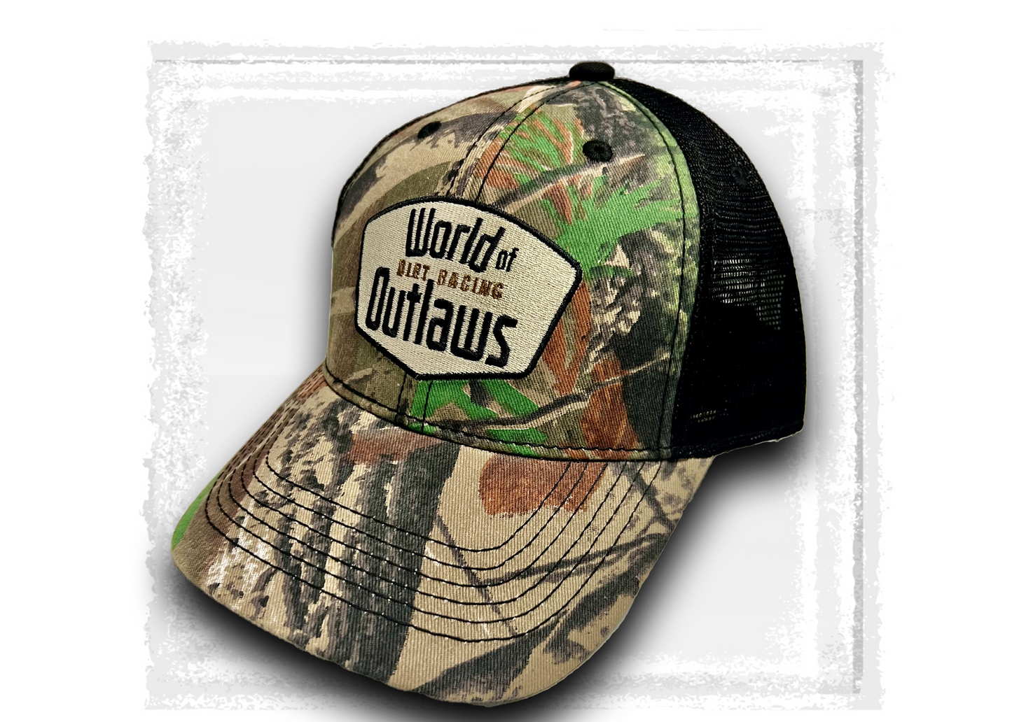 World of Outlaws - Camo & Black Mesh Hat