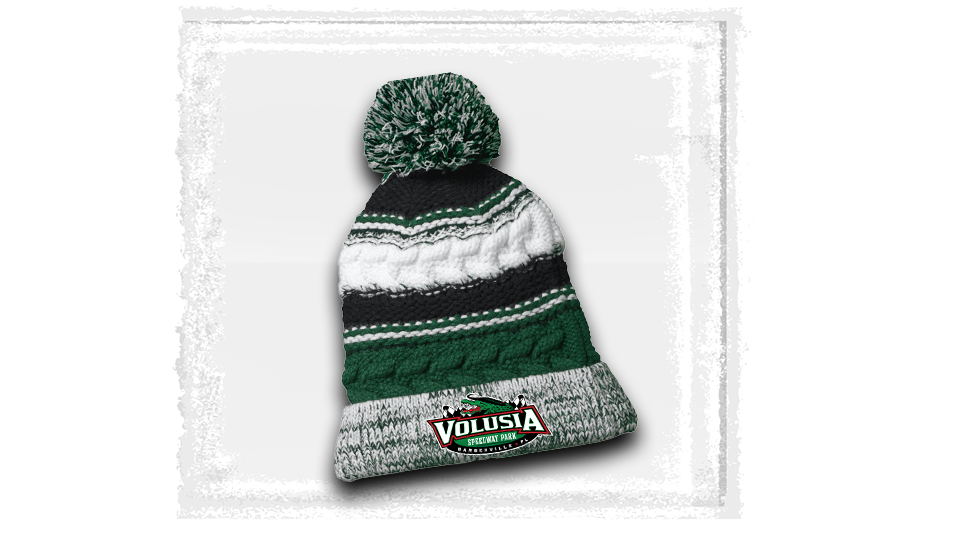 Volusia Speedway Park - Striped Pom Beanie