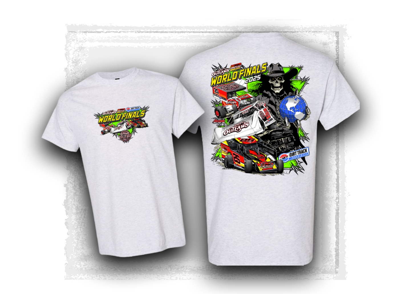 World of Outlaws- World Finals- Skull Cowboy T-Shirt