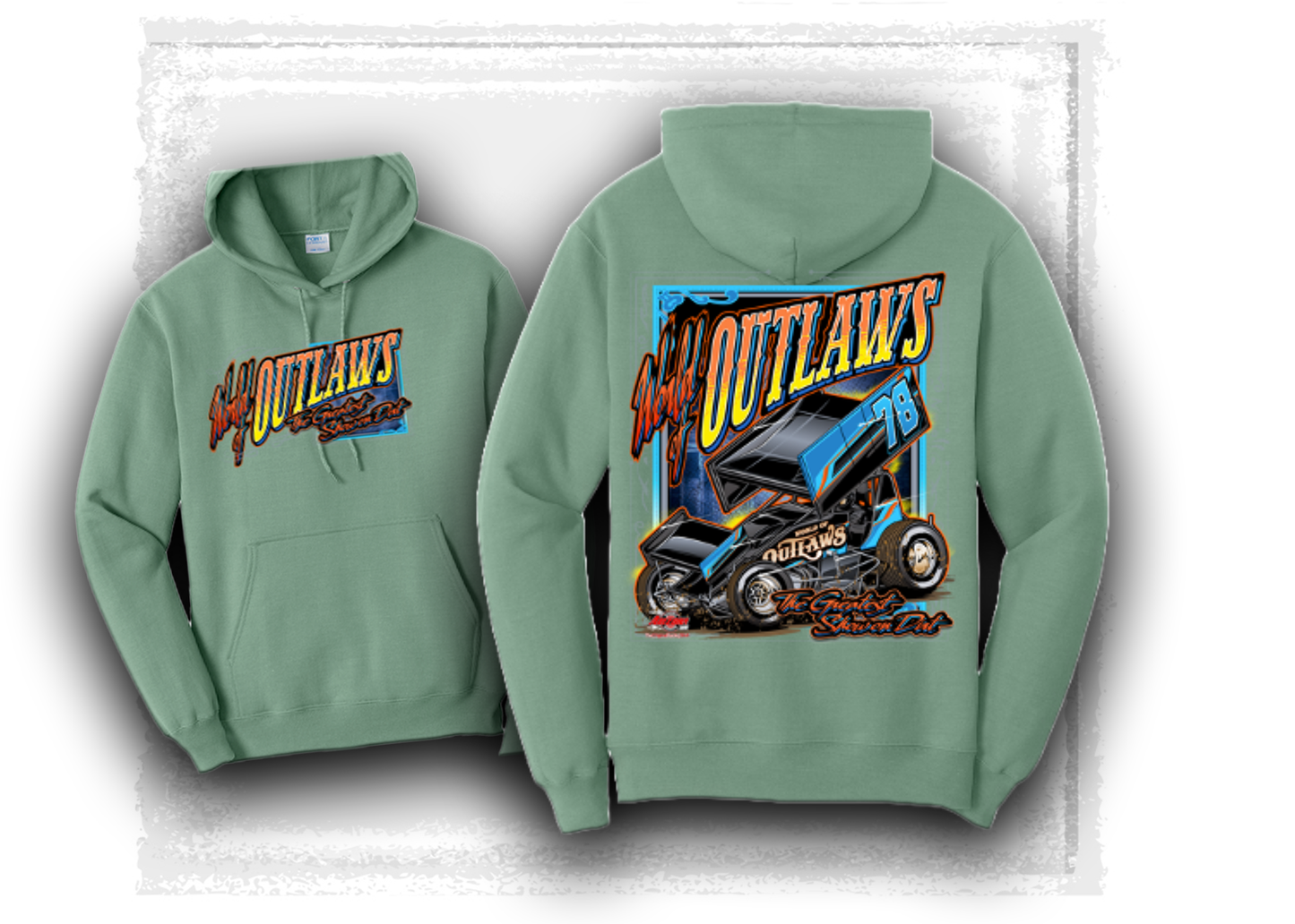 World of Outlaws Sprint Car Series- Western Edge Hooded Sweatshirt