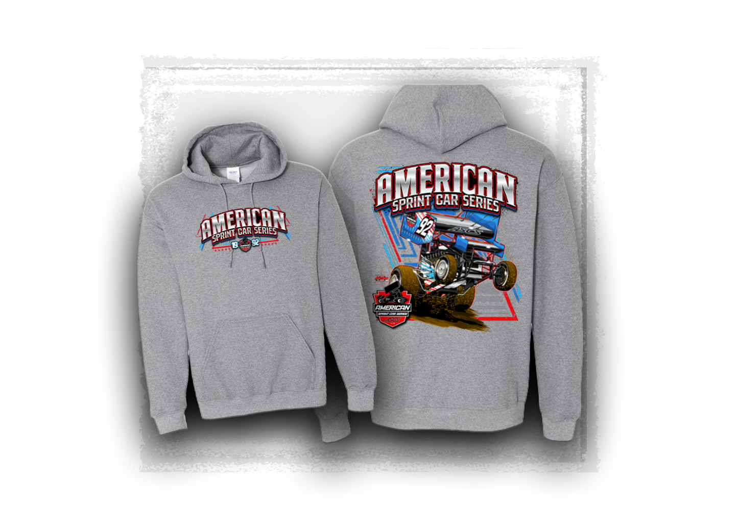 American Sprint Car Series- Wheelin' USA - Hooded Sweatshirt