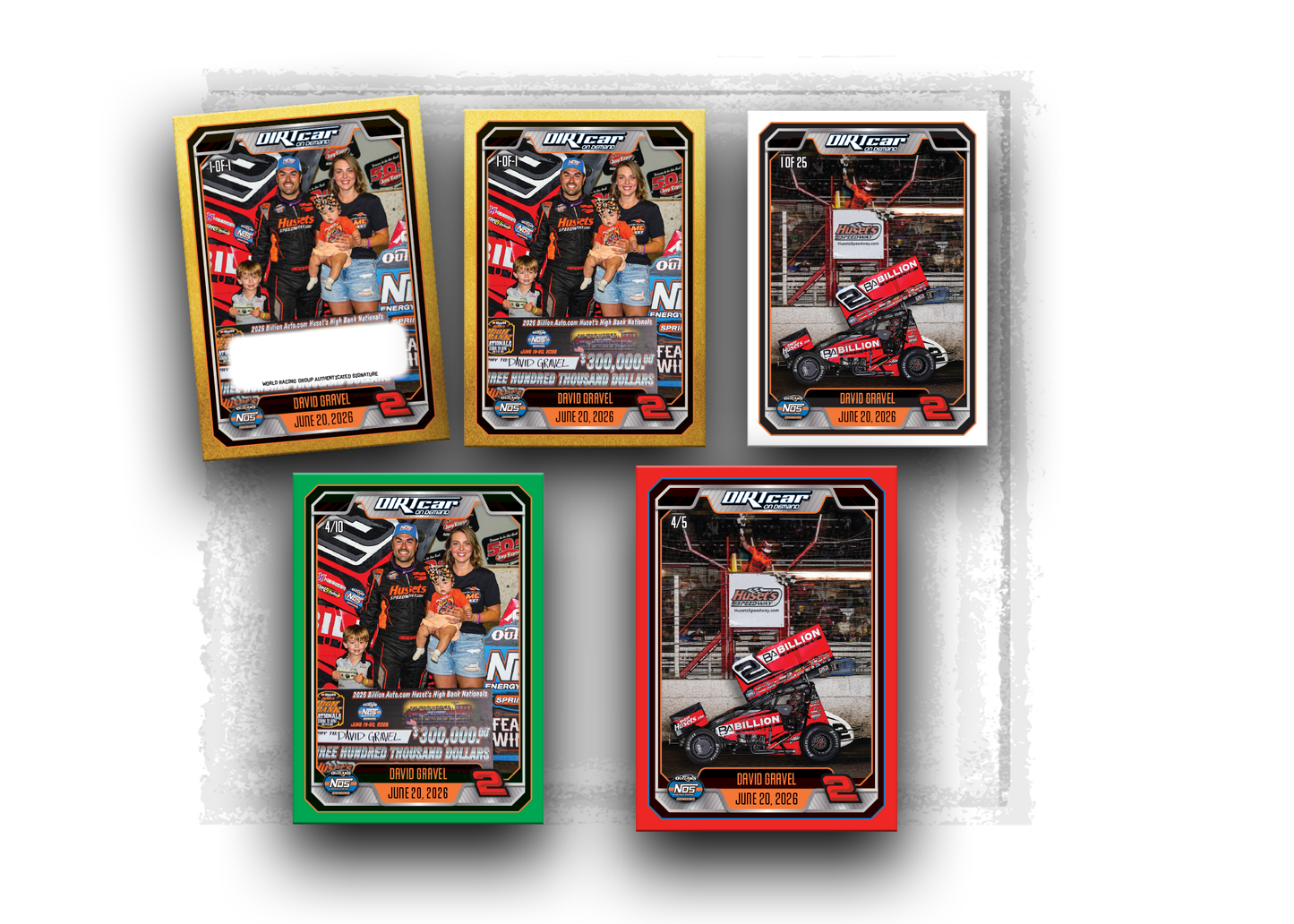 World of Outlaws-Sprint Car Series- David Gravel High Bank Nationals Win- Trading Card