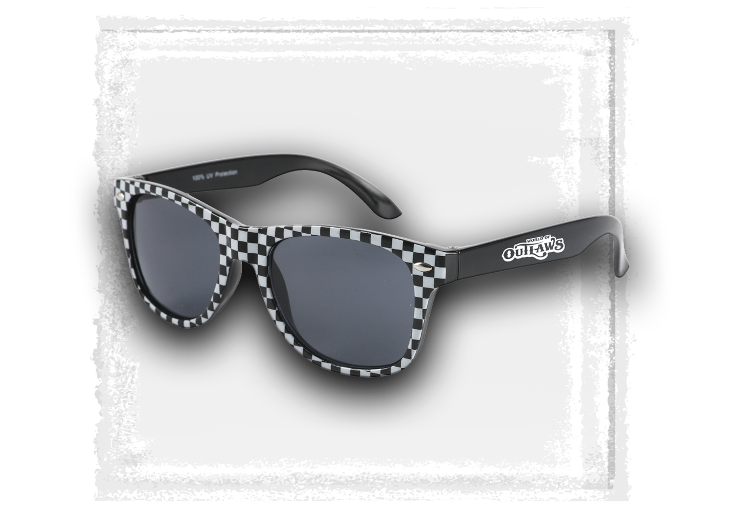 World of Outlaws- Checkered Sunglasses