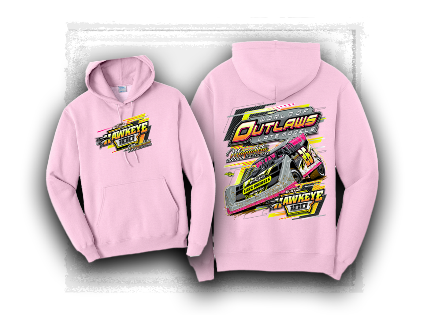 World of Outlaws- Late Model Series- Maquoketa Hawkeye 100- Official Event Hooded Sweatshirt