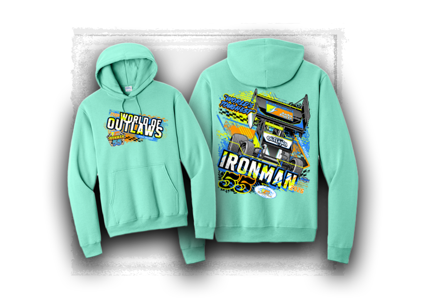 World of Outlaws- Sprint Car Series- Official Ironman Event Hooded Sweatshirt