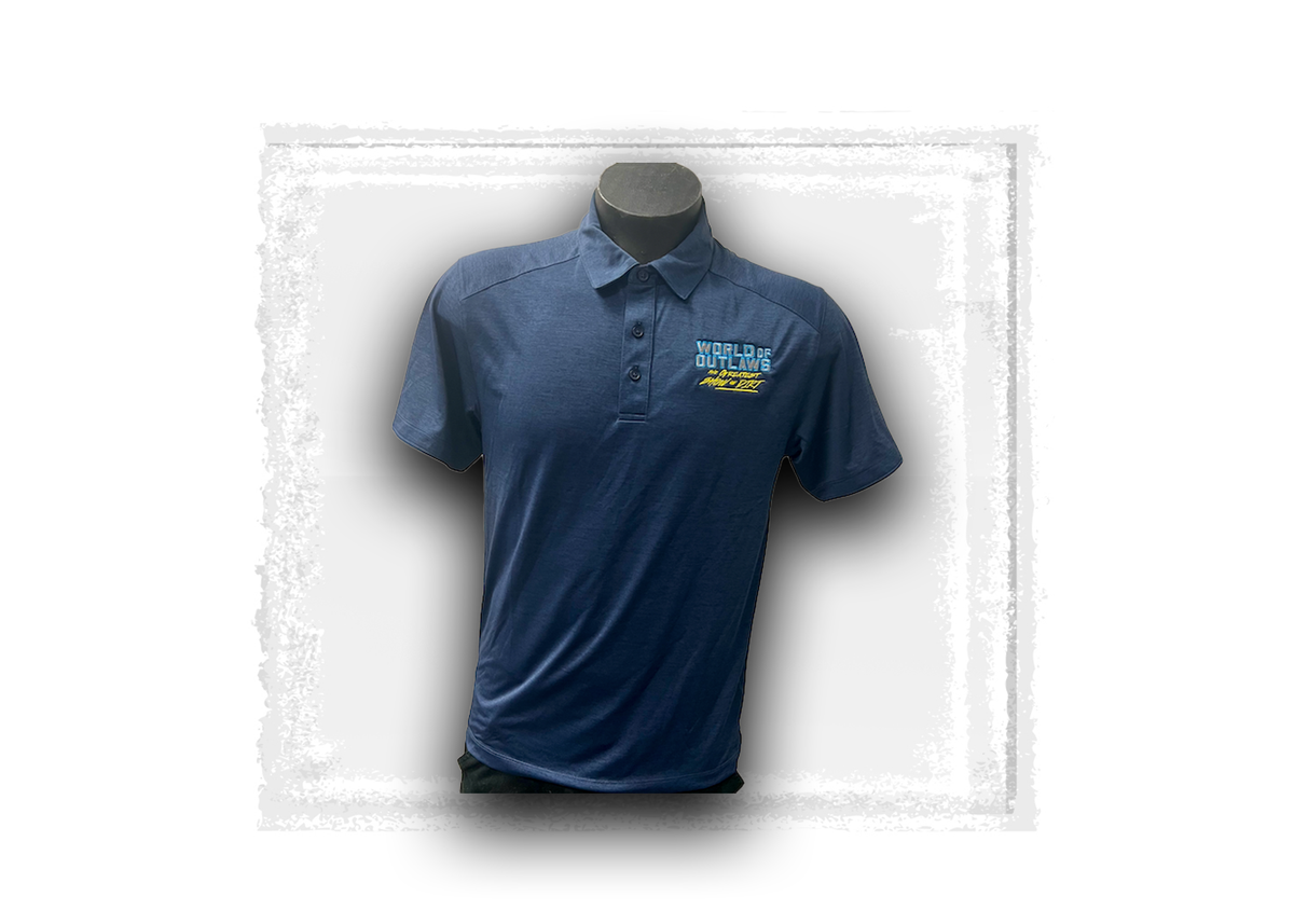 World of Outlaws- Performance Polo- Navy
