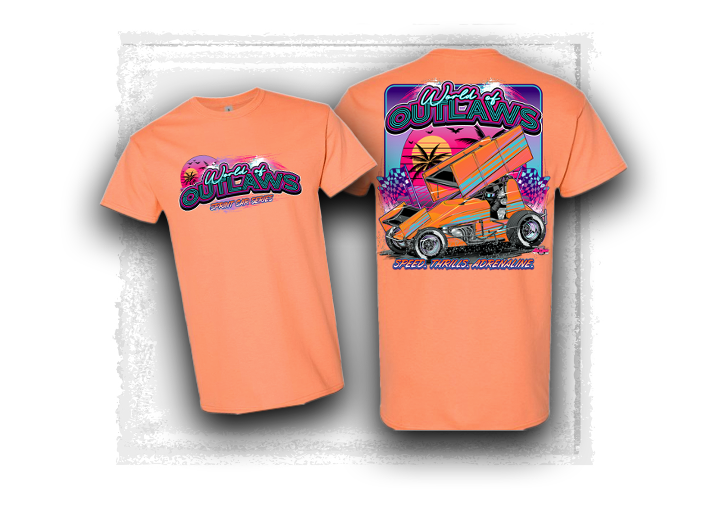World of Outlaws- Sprint Car Series- Sunset Rush- T-Shirt