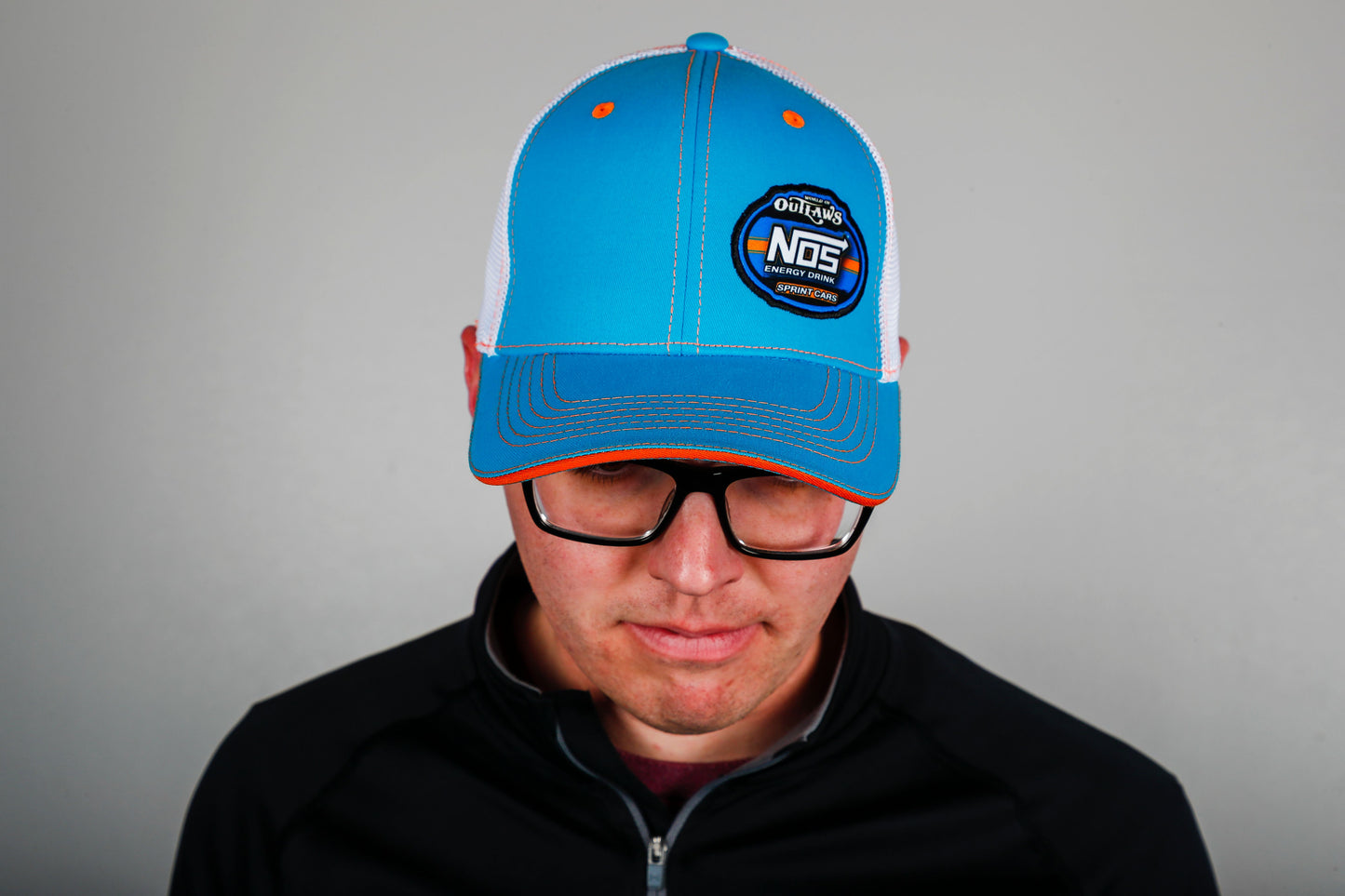 NOS Energy Drink Sprint Car Series- Blue & White Fitted Hat