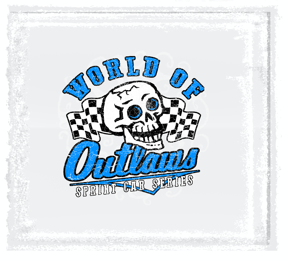 World of Outlaws Sprint Cars - Motor Skull Decal