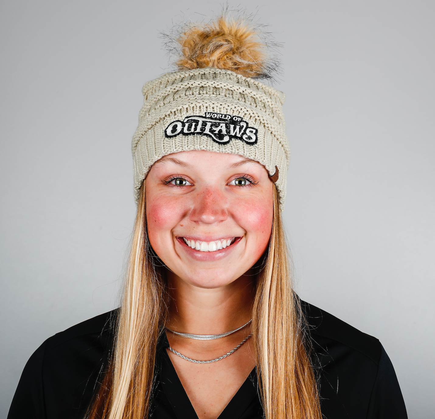 World of Outlaws - Tan Fur Pom Beanie