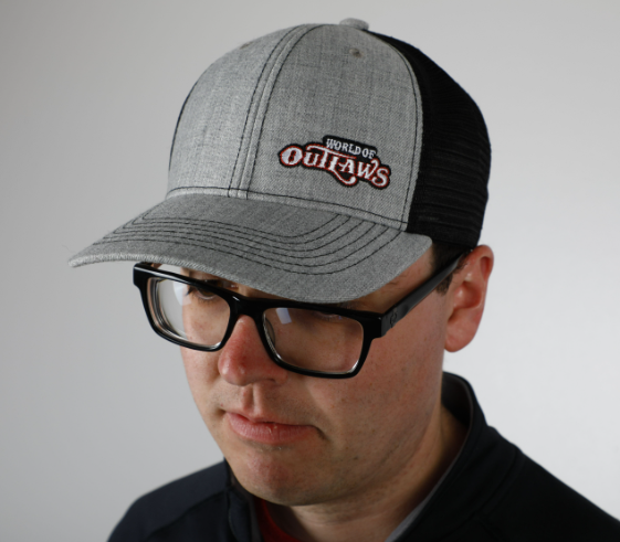World of Outlaws - Grey & Black Mesh Side Hat