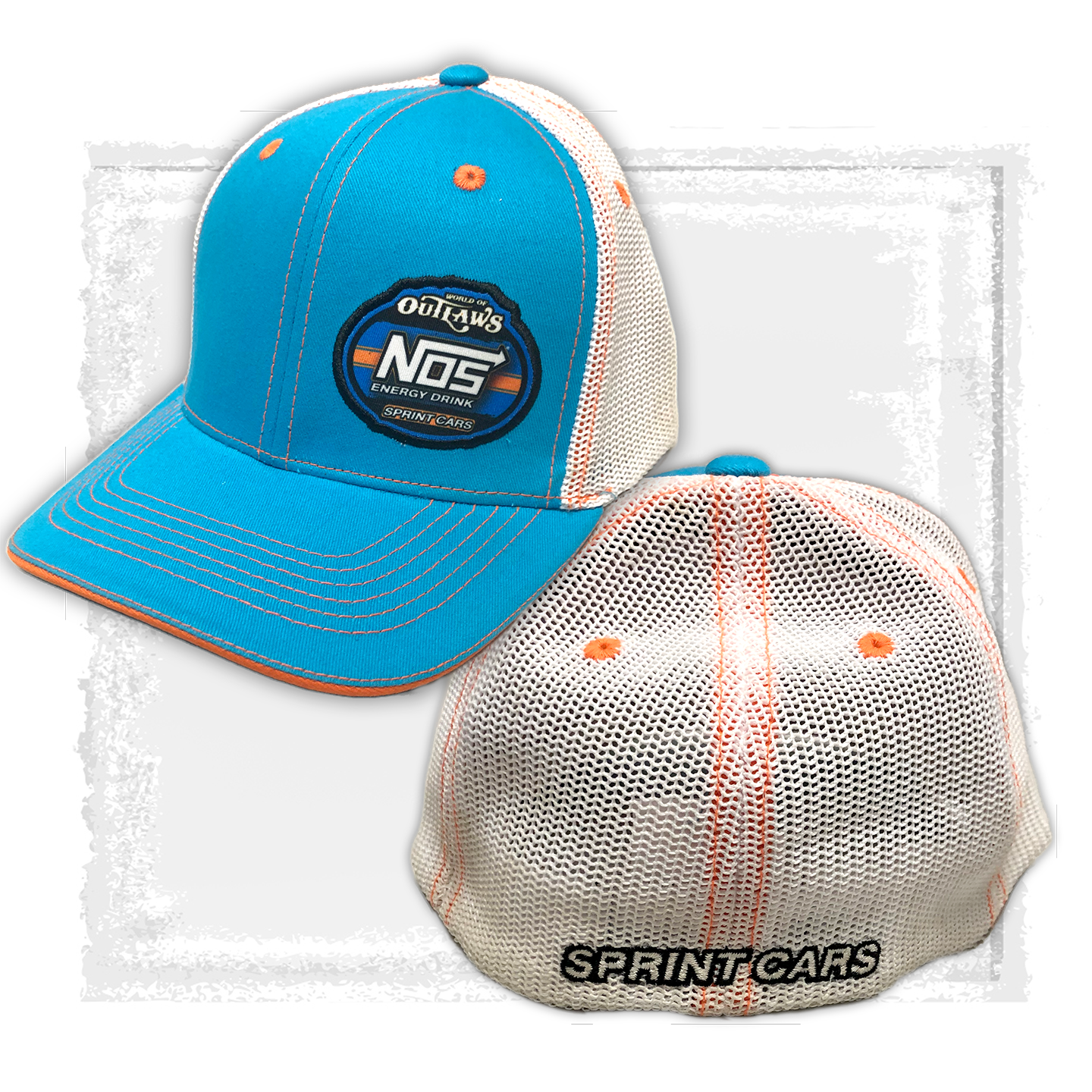 NOS Energy Drink Sprint Car Series- Blue & White Fitted Hat