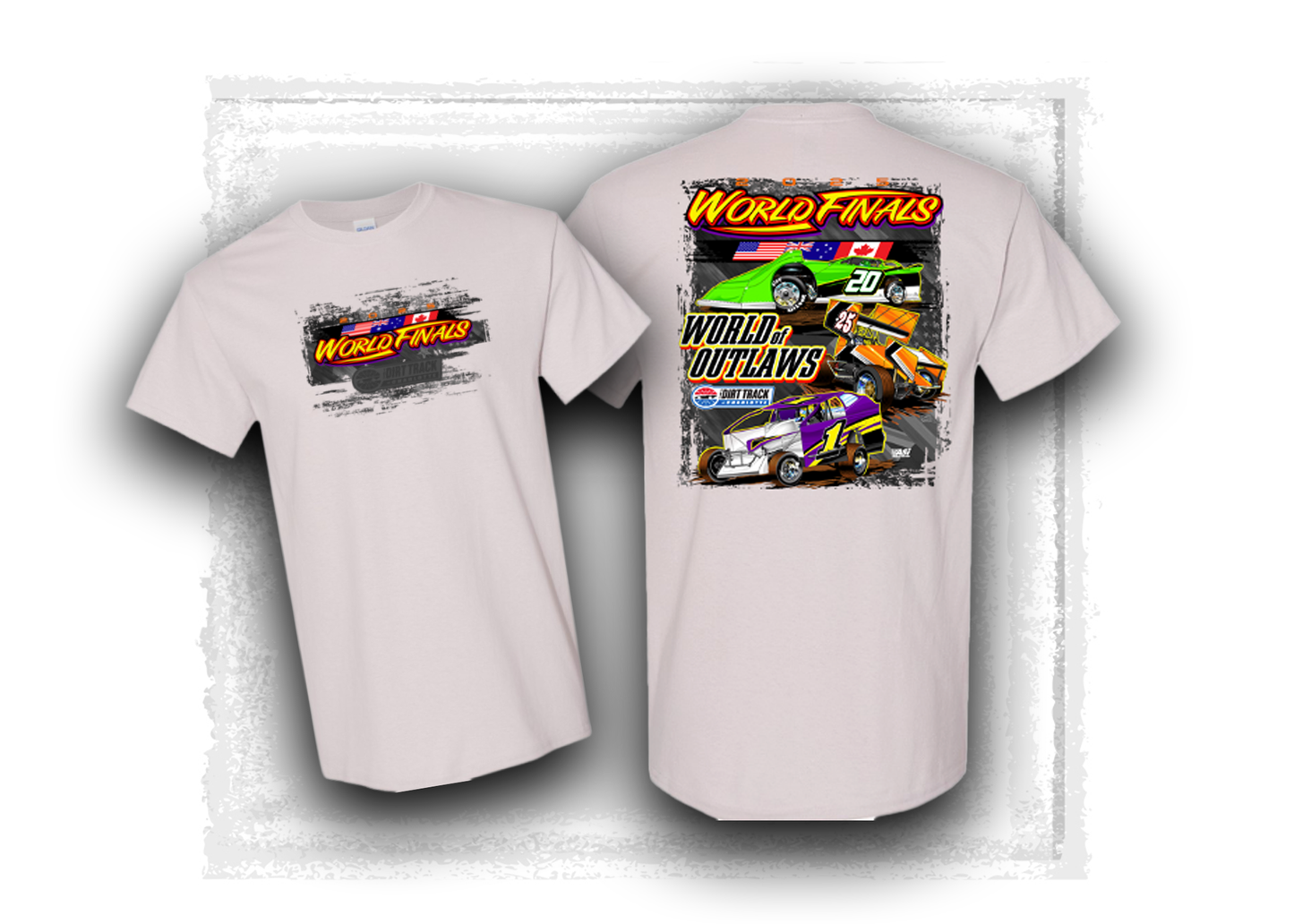 World of Outlaws- World Finals- 3 Flags T-Shirt