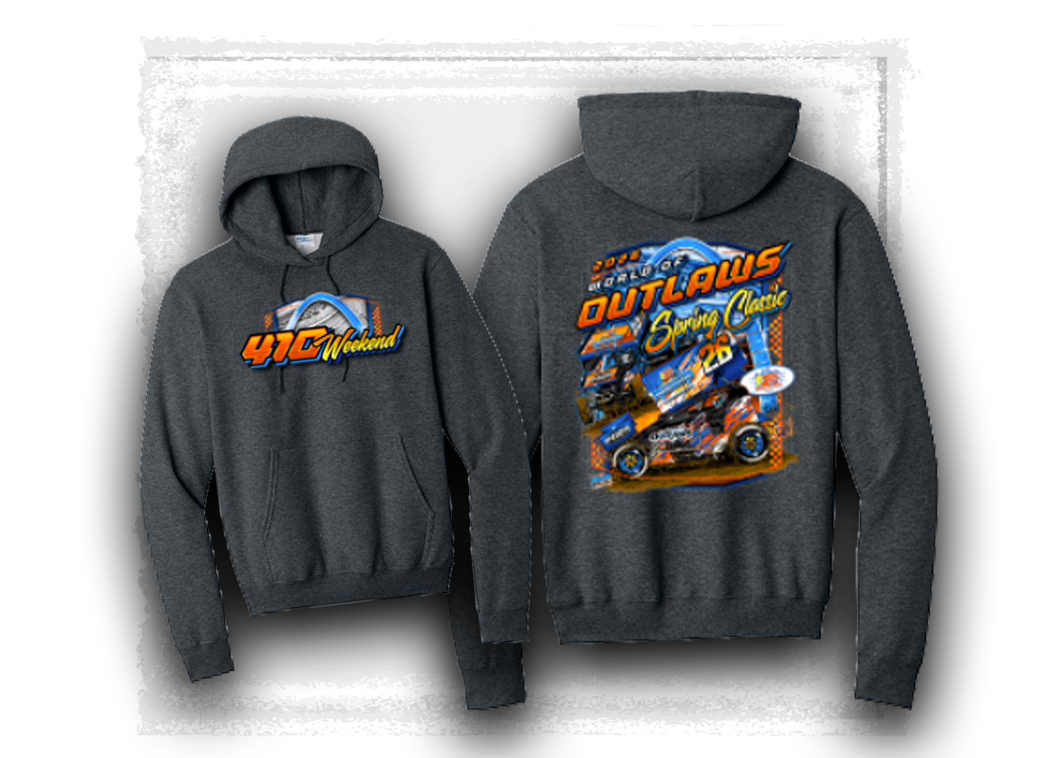 World of Outlaws- Sprint Car Series- 410 Day Weekend Hooded Sweatshirt