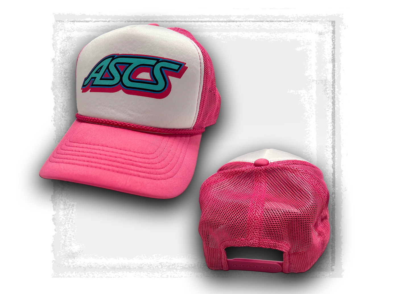 American Sprint Car Series- White and Pink ASCS Foam Hat