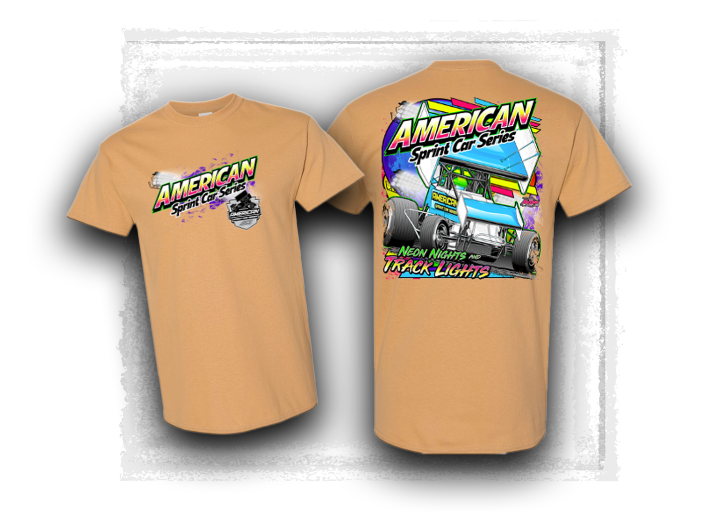 American Sprint Car Series- Track Lights T-Shirt
