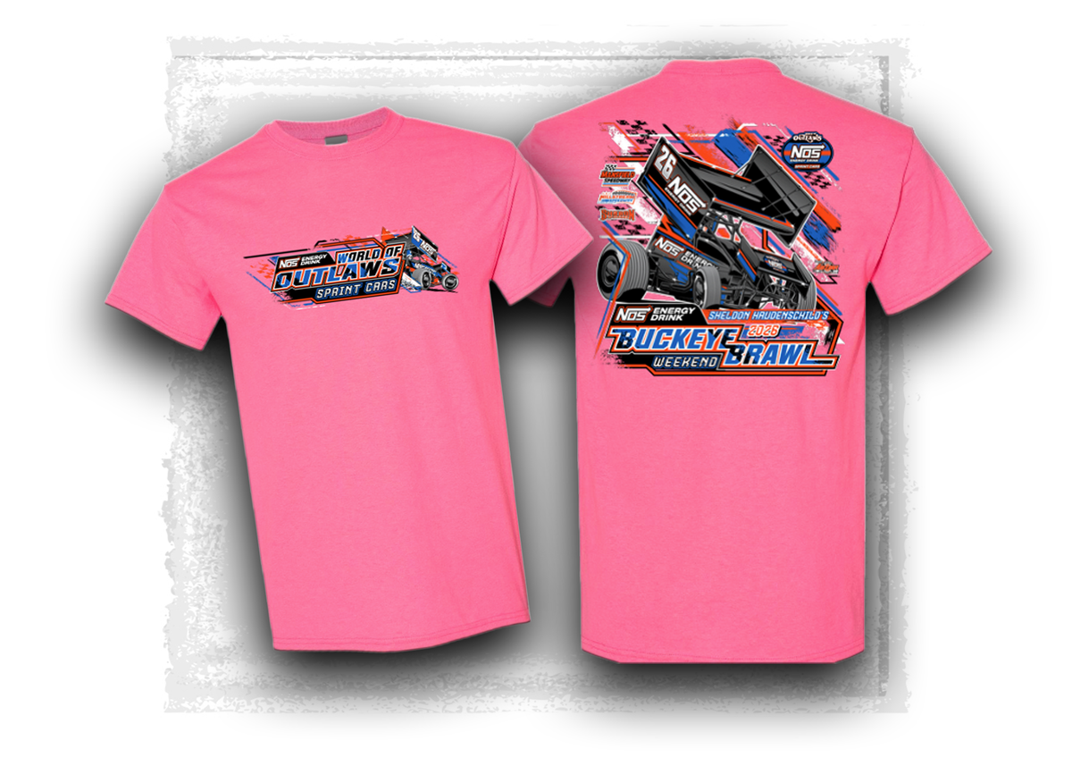World of Outlaws- NOS Energy Drink Sprint Car Series- Buckeye Brawl Event T-Shirt