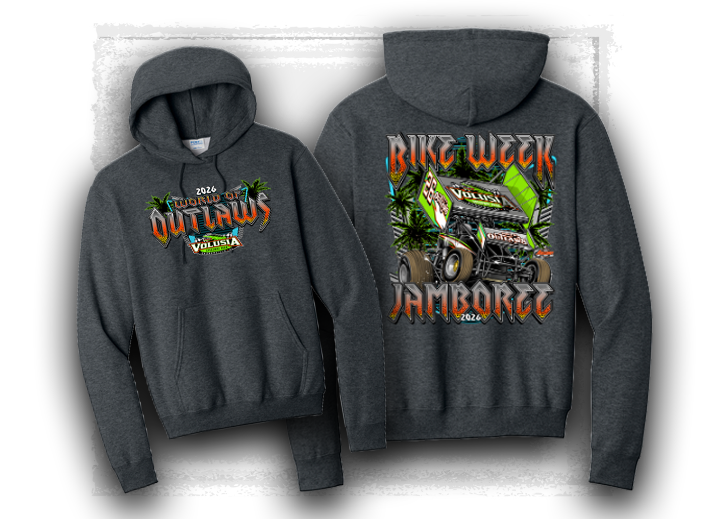 World of Outlaws- Sprint Car Series- 2026 Bike Week Hooded Sweatshirt