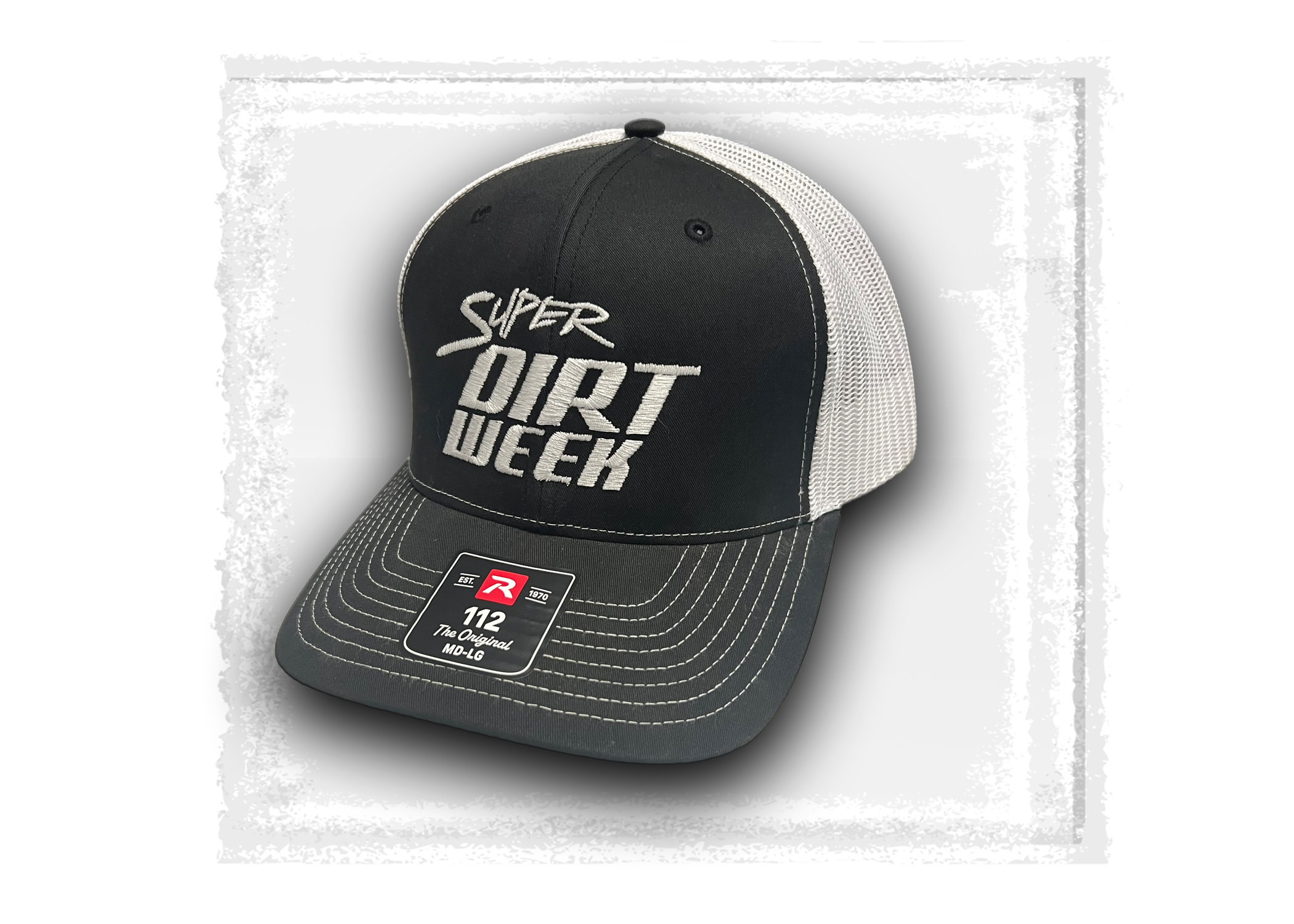 Super DIRTWeek- Black and White Snapback Hat