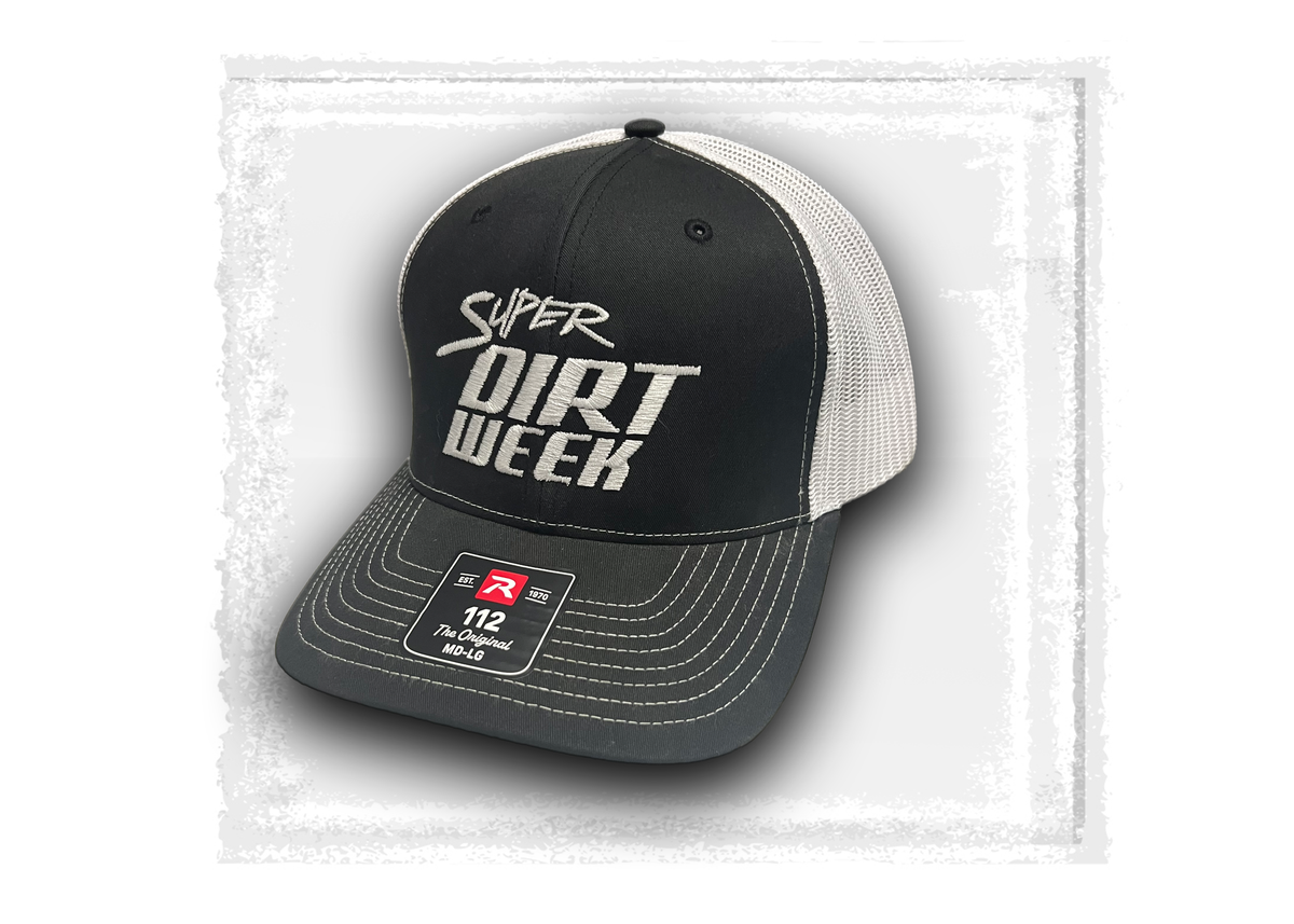 Super DIRTWeek- Black and White Snapback Hat