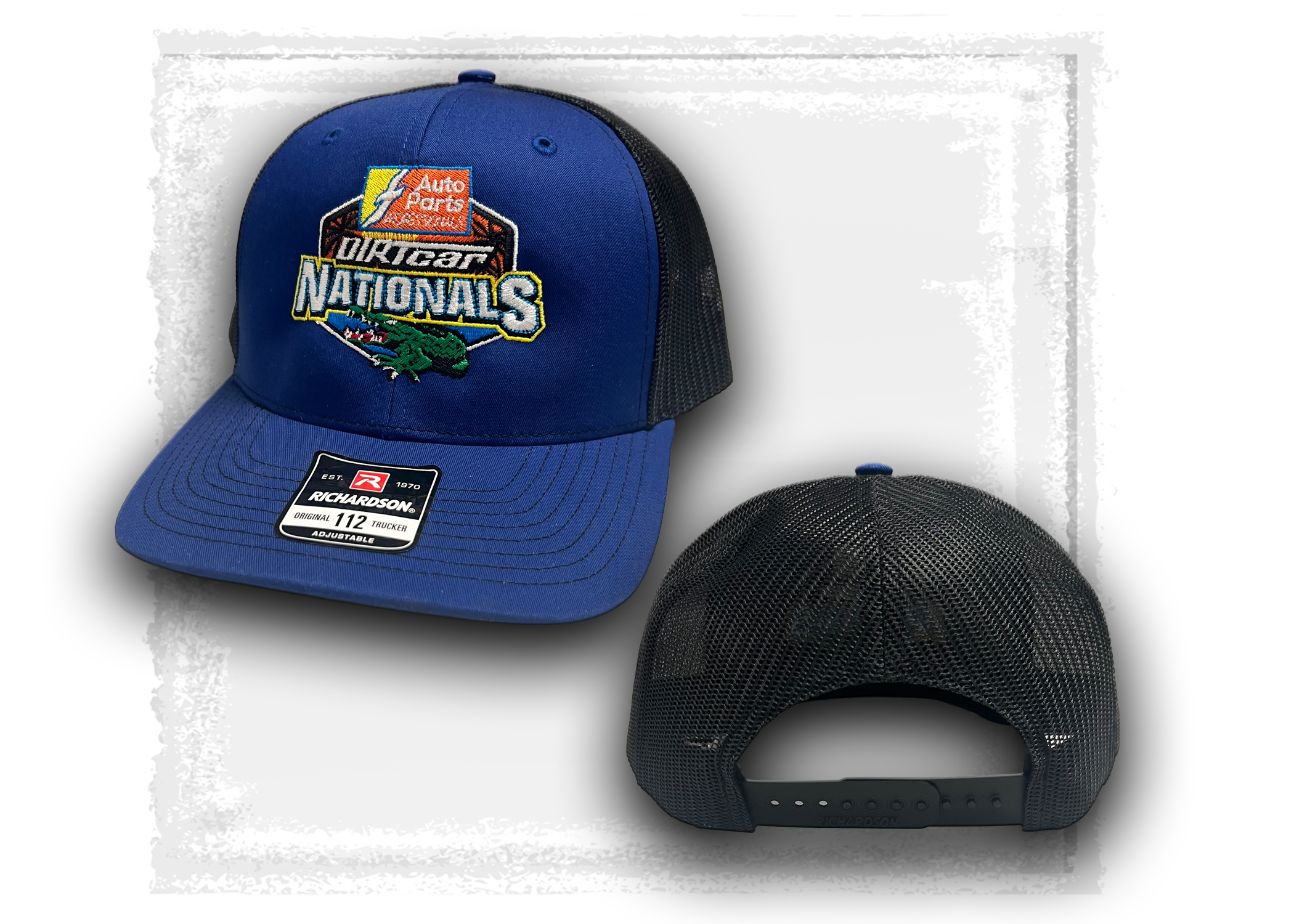 DIRTcar Nationals- Blue and Black Mesh Trucker Hat