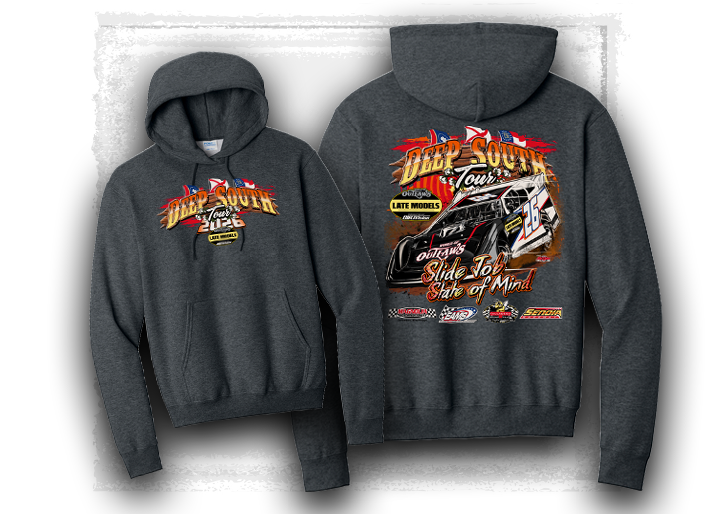 World of Outlaws- Late Models Series- Deep South Tour- Hooded Sweatshirt