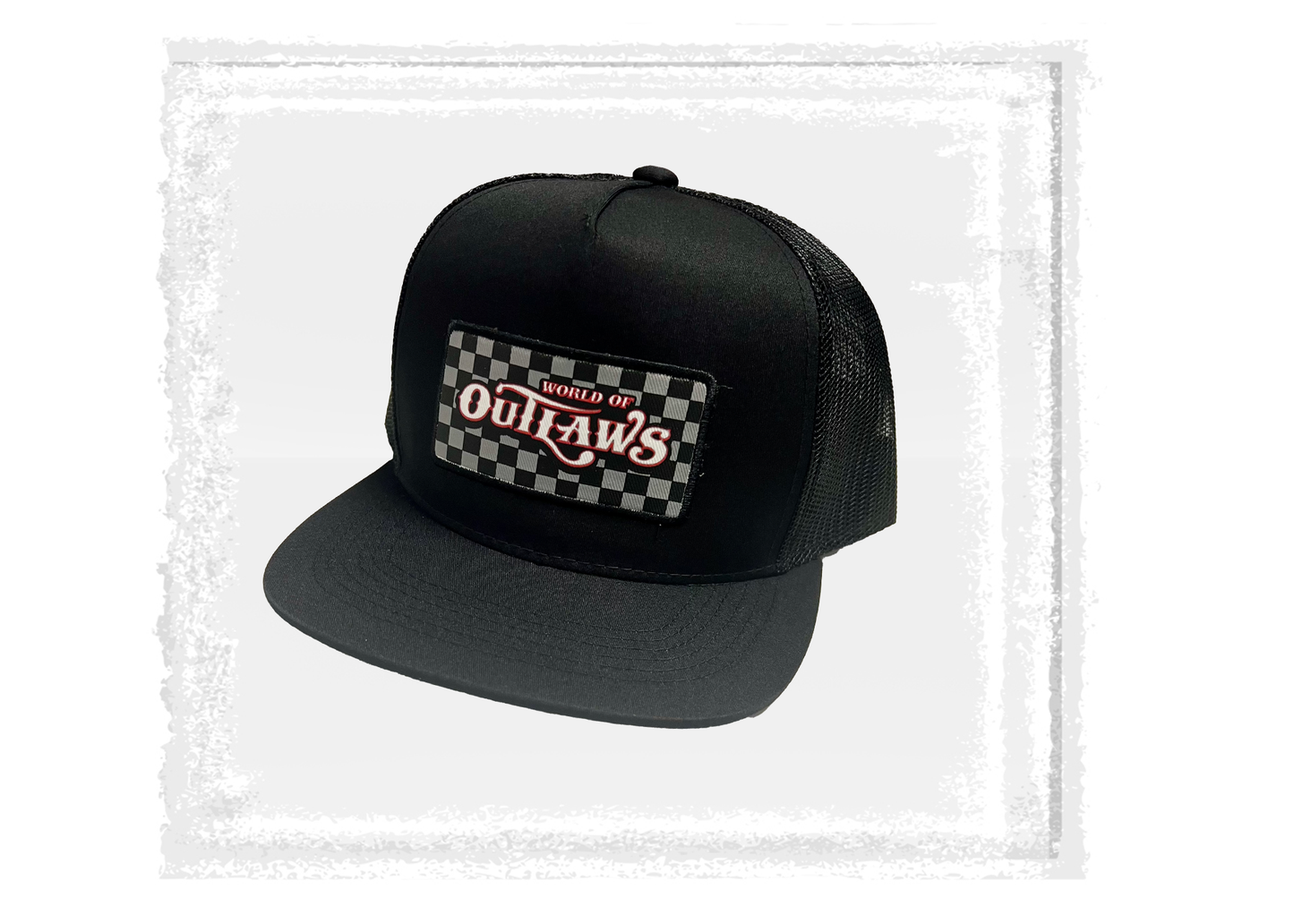 World of Outlaws - Checkered Flatbill Hat