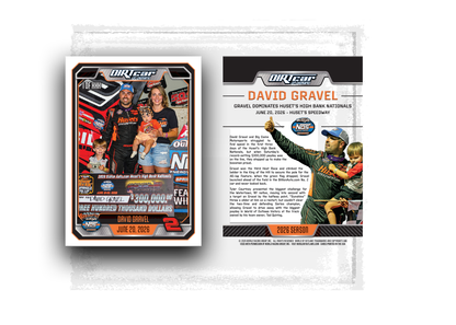 World of Outlaws-Sprint Car Series- David Gravel High Bank Nationals Win- Trading Card