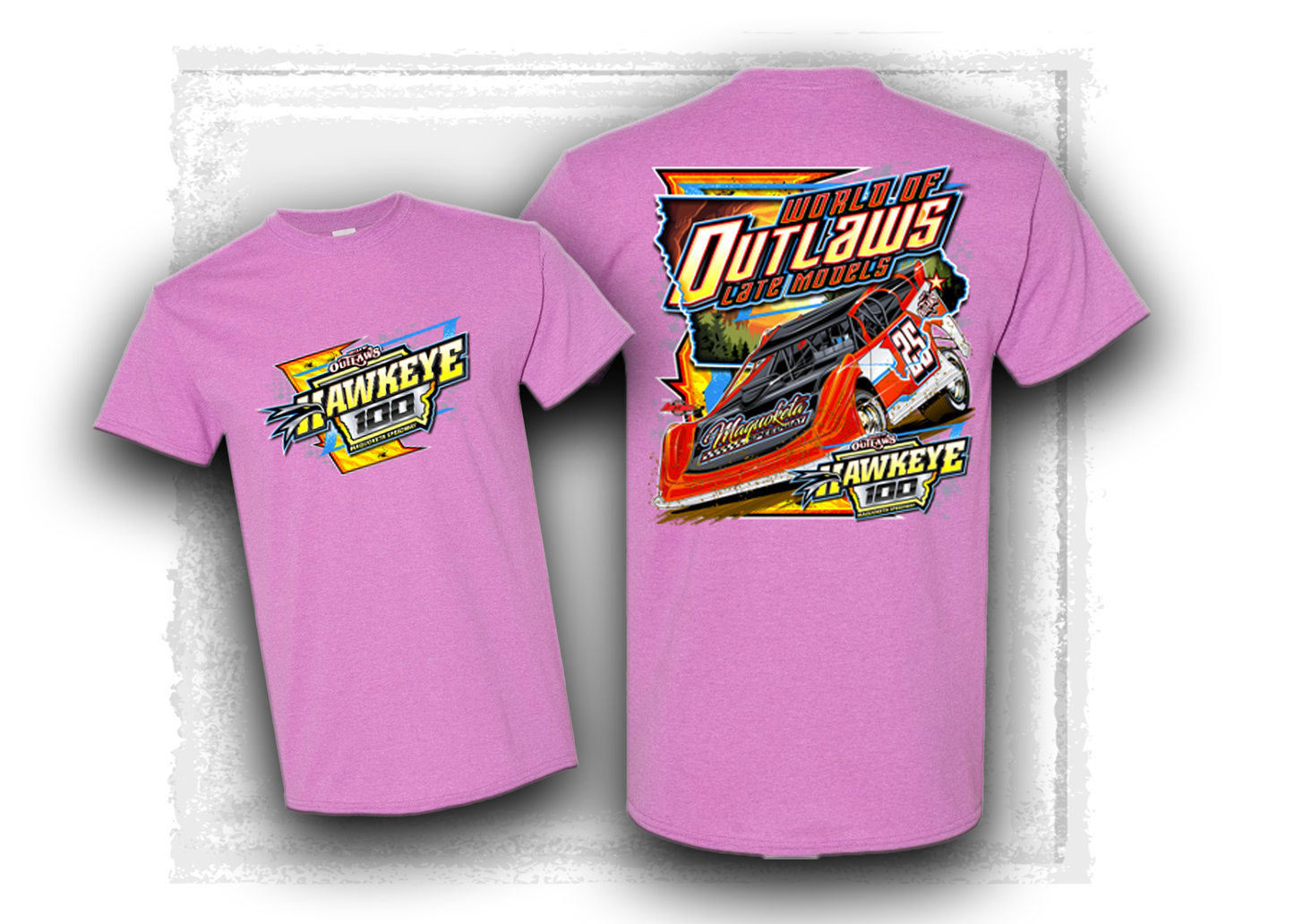 World of Outlaws- Late Model Series- Hawkeye 100 T-Shirt