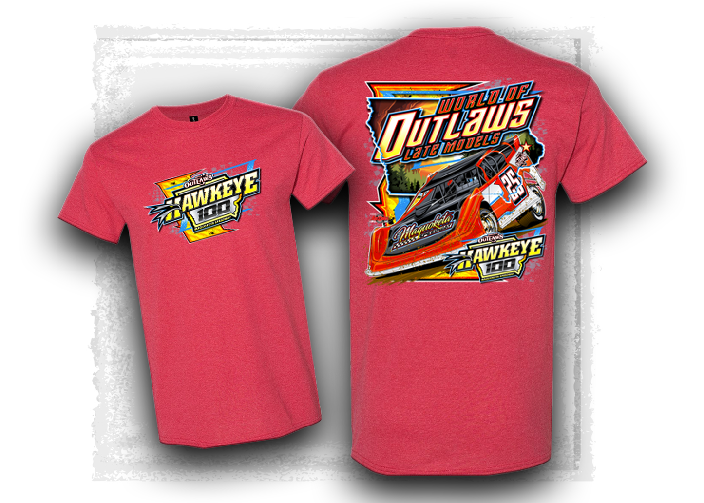 World of Outlaws- Late Model Series- Hawkeye 100 T-Shirt