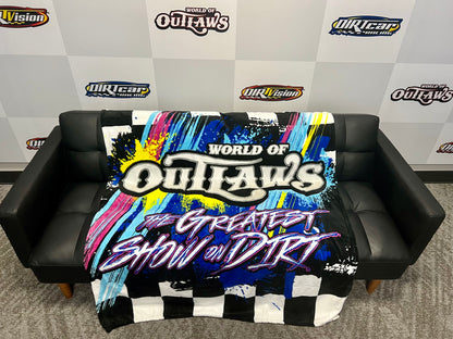 World of Outlaws Plush Blanket